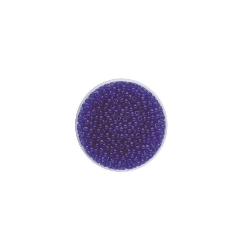 Rocailles transp. lapis 2,6mm 17g