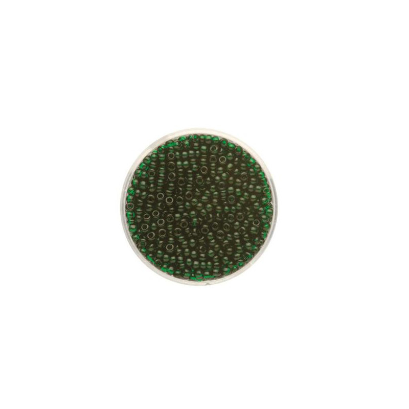 Rocailles transp. d.groen 2,6mm 17g