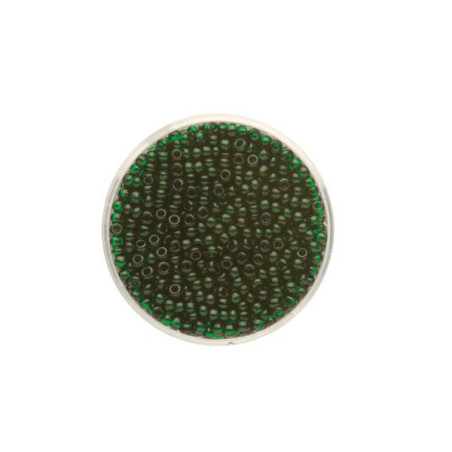Rocailles transp. d.groen 2,6mm 17g