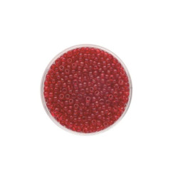 Rocailles transp. rood 2,6mm 17g
