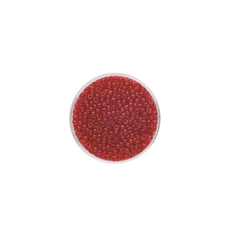 Rocailles transp. rood 2,6mm 17g