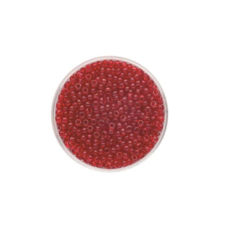 Rocailles transp. rood 2,6mm 17g