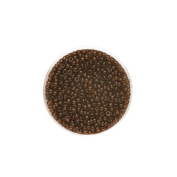 Rocailles transp. d.bruin 2,6mm 17g