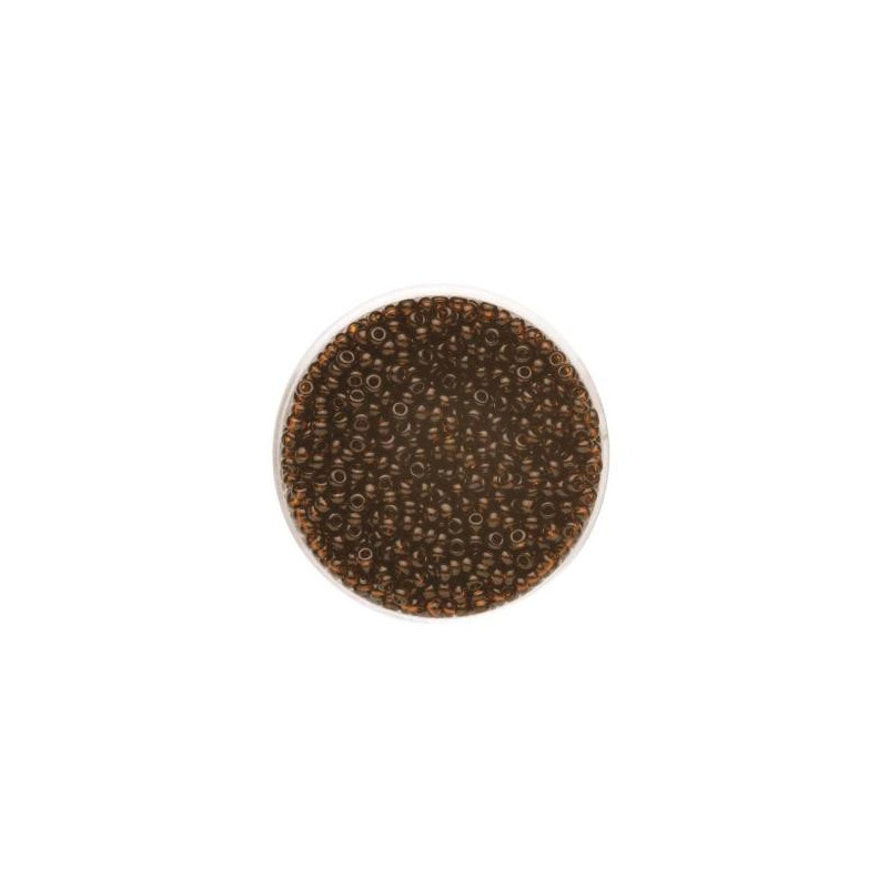 Rocailles transp. d.bruin 2,6mm 17g