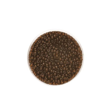 Rocailles transp. d.bruin 2,6mm 17g