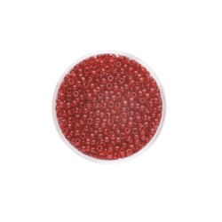 Rocailles transp. rood 2,6mm 17g