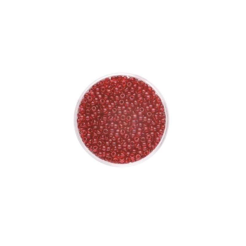 Rocailles transp. rood 2,6mm 17g