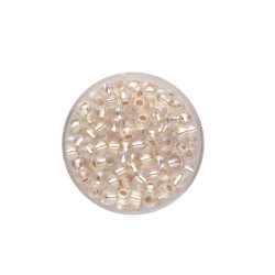 Rocailles 4,5mm crystal AB