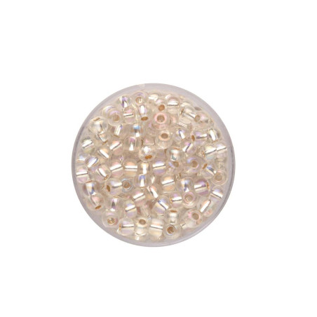 Rocailles 4,5mm crystal AB