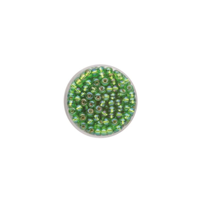 Rocailles 4,5mm green AB