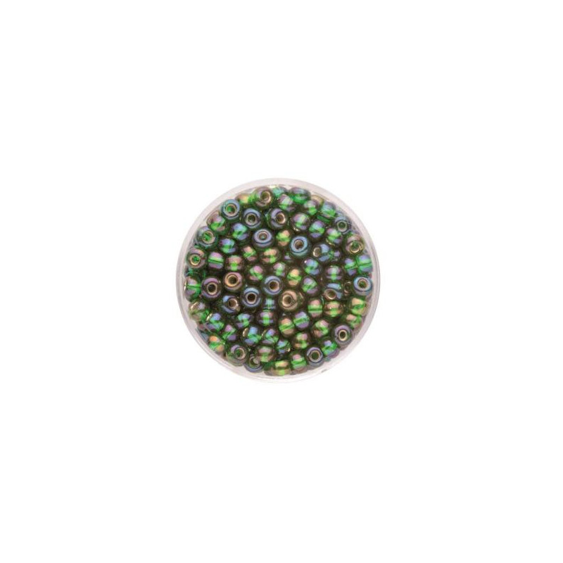 Rocailles 4,5mm d'green AB