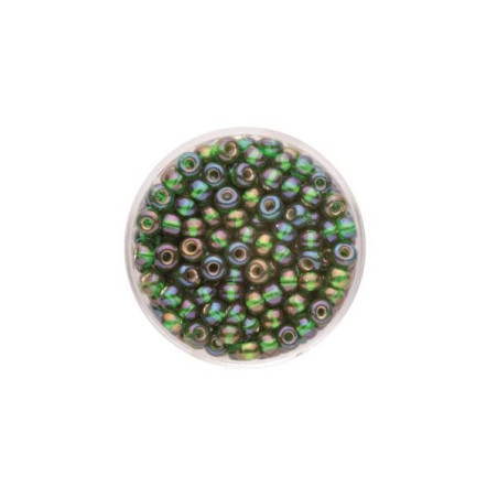 Rocailles 4,5mm d'green AB