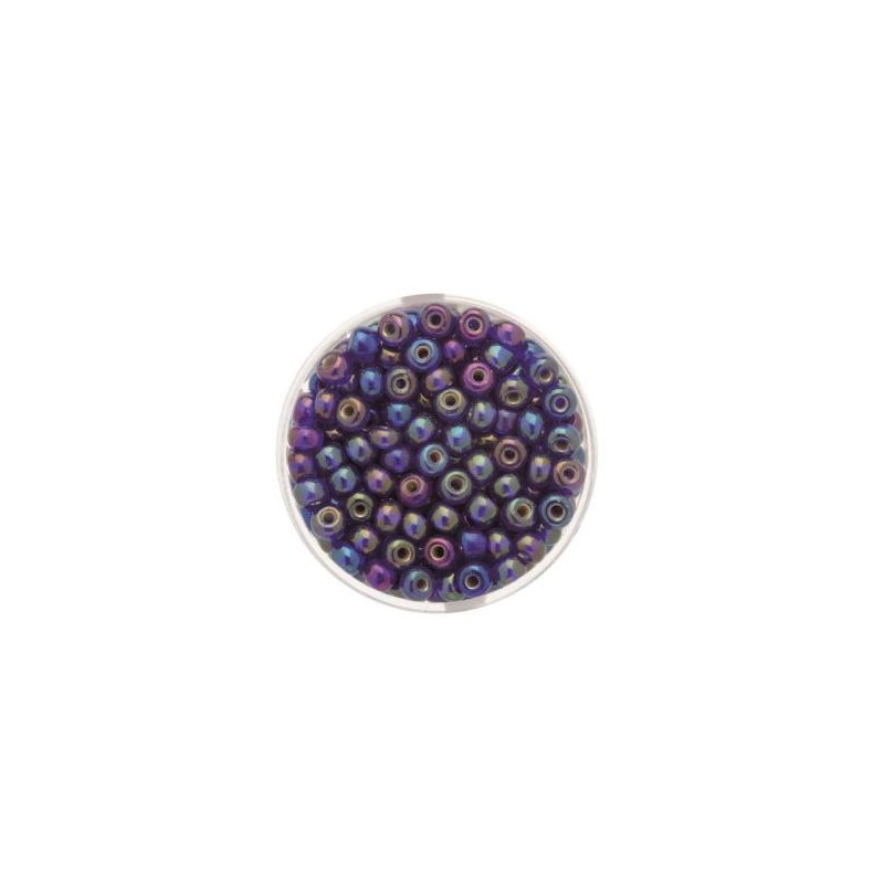 Rocailles 4,5mm d'blue AB