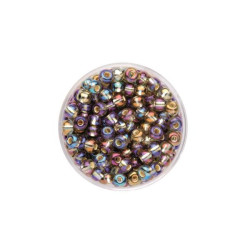 Rocailles 4,5mm grey AB