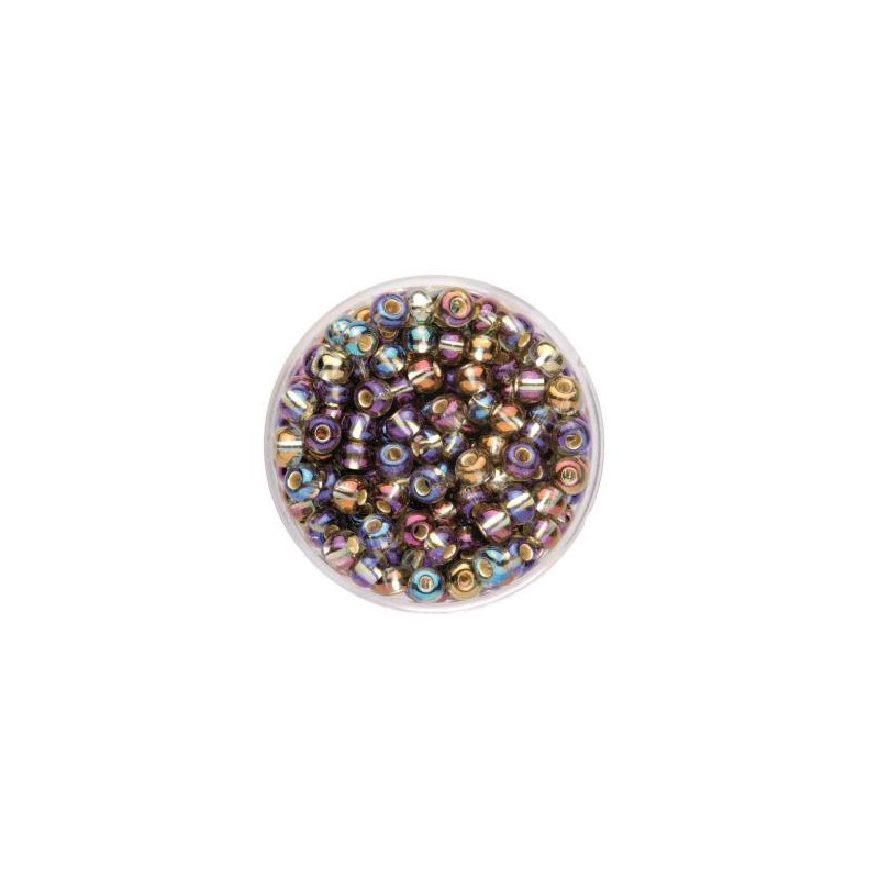 Rocailles 4,5mm grey AB
