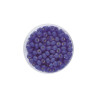 Rocailles 4.5mm silver lustre mat dark blue