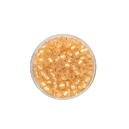 Rocailles 4.5mm silver lustre mat beige