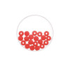 Bead 6mm Polaris mat 20pcs red