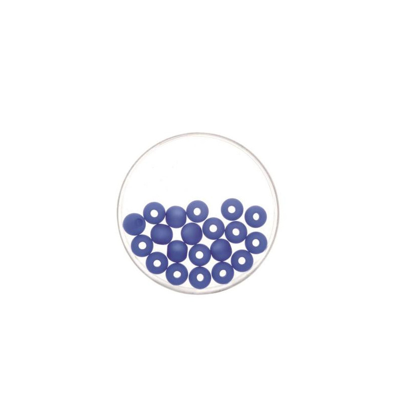 Bead 6mm Polaris mat 20pcs royal blue