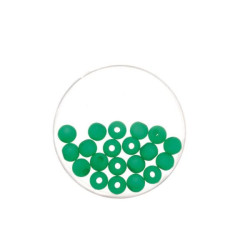 Bead 6mm Polaris mat 20pcs dark green