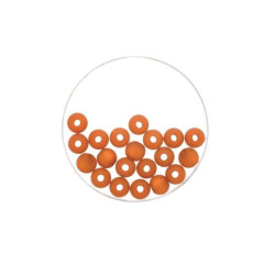Bead 6mm Polaris mat 20pcs light beige