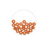 Bead 6mm Polaris mat 20pcs light beige