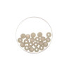 Bead 6mm Polaris mat 20pcs light grey