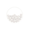 Bead 8mm Polaris mat 15pcs white