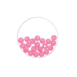 Bead 8mm Polaris mat 15pcs pink