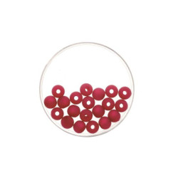 Bead 8mm Polaris mat 15pcs raspberry