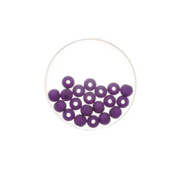Bead 8mm Polaris mat 15pcs violet