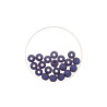 Bead 8mm Polaris mat 15pcs dark blue