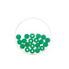Bead 8mm Polaris mat 15pcs dark green