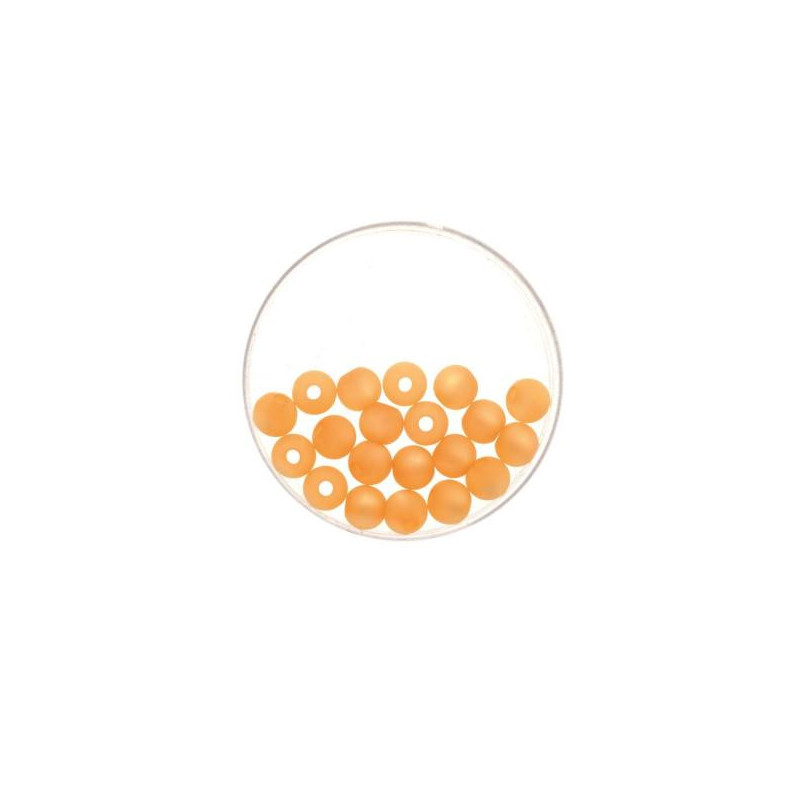 Bead 8mm Polaris mat 15pcs beige