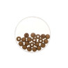 Bead 8mm Polaris mat 15pcs dark brown