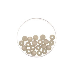 Bead 8mm Polaris mat 15pcs light grey