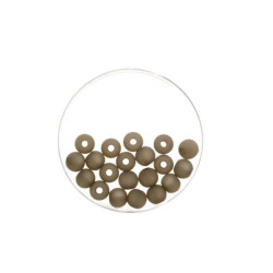 Bead 8mm Polaris mat 15pcs dark grey