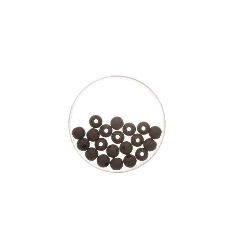 Bead 8mm Polaris mat 15pcs black