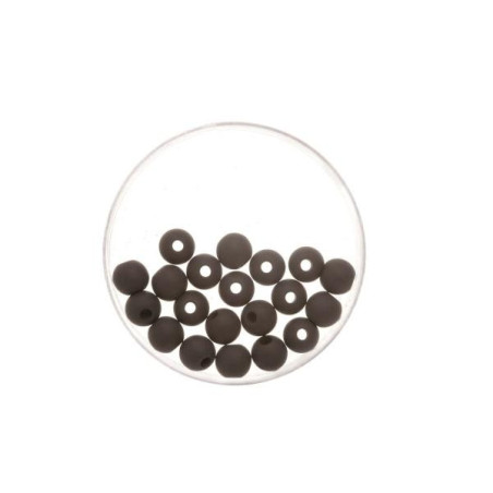 Bead 8mm Polaris mat 15pcs black