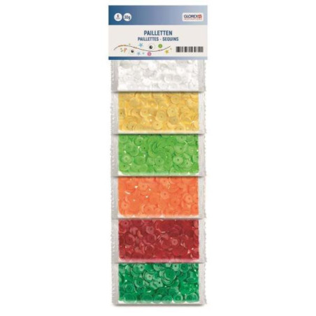 Pailletten assorti mat