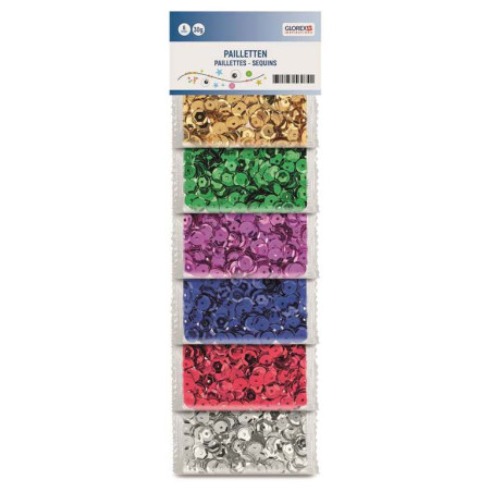 Pailletten assorti glans