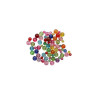Kunststofkralen 6x10mm 25g transparant