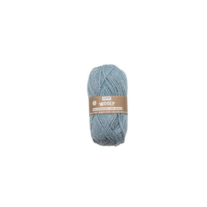 Wooly wol flecked light blue
