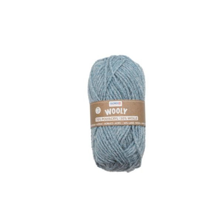 Wooly wol flecked light blue