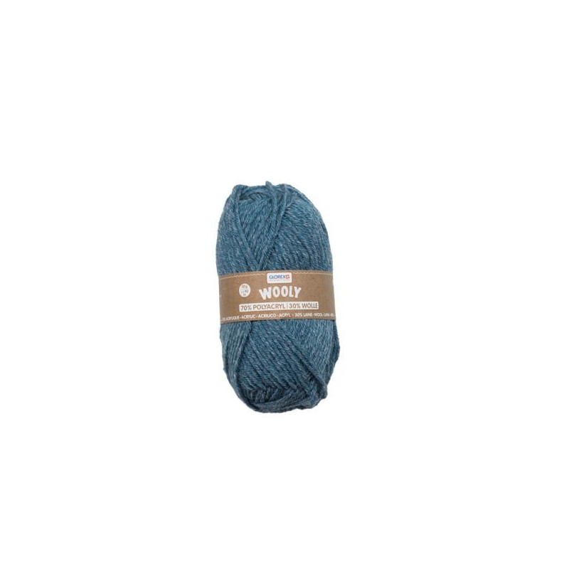 Wooly wol flecked blue