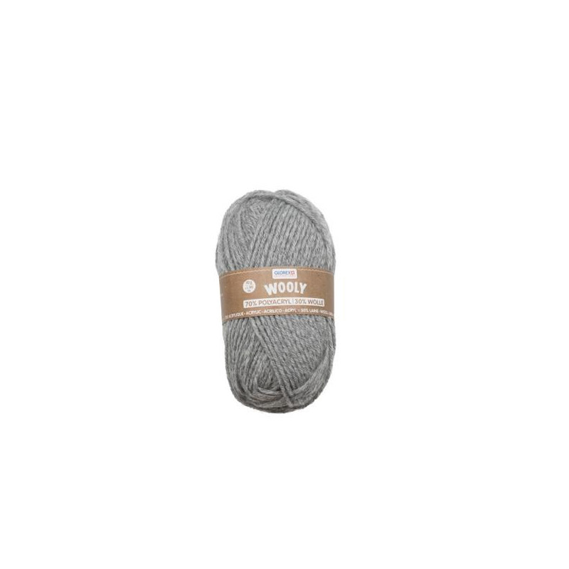 Wooly wol flecked grey