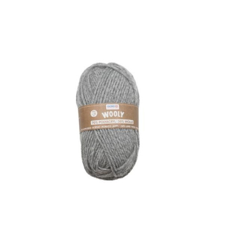 Wooly wol flecked grey