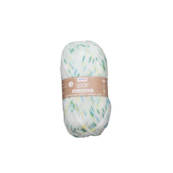 Baby wol white/dotted green