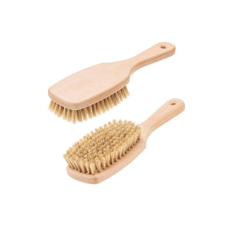 Massageborstel met handvat 220x65mm, natuurlijke haren, handgemaakt