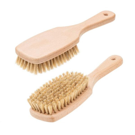 Massageborstel met handvat 220x65mm, natuurlijke haren, handgemaakt